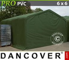 Tält 6x6x3,7m PVC, Grön