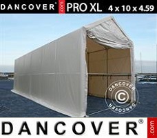 Tält XL 4x10x3,5x4,59m, PVC, Vit